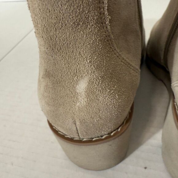Vionic Women’s Abby Suede Leather Tan Wedge Comfort Bootie Size 6.5 - Picture 7 of 9